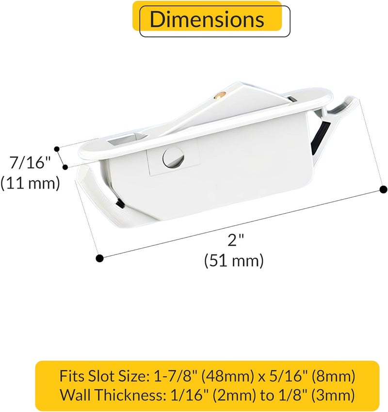 Brixwell 50-2000w Single Action Window Opening Control Devices White Finish - Image 2